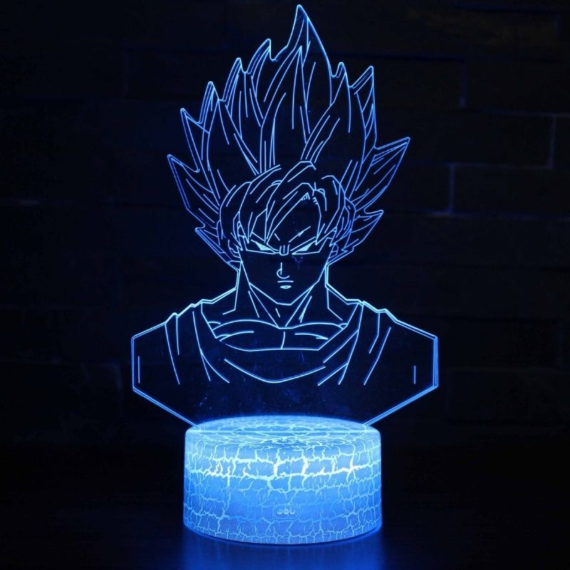 Angry Goku Figure Lamp