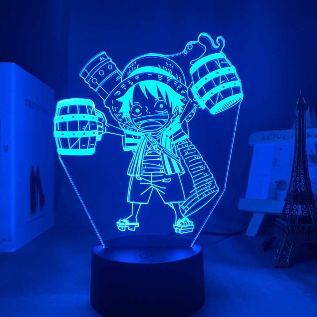 Monkey D Luffy With Beer Figure Lamp